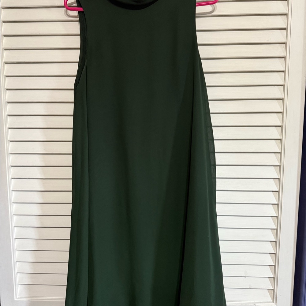 Ann Taylor Factory Dark Green Midi Dress